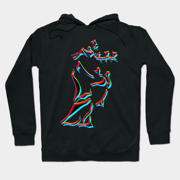 Psychedelic Bagpiper Hoodie by Lonely_Busker89